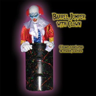 Jumping Barrel Clown