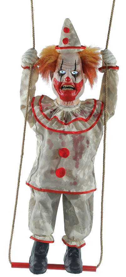 Swinging Happy Homicide Clown Doll - Animated